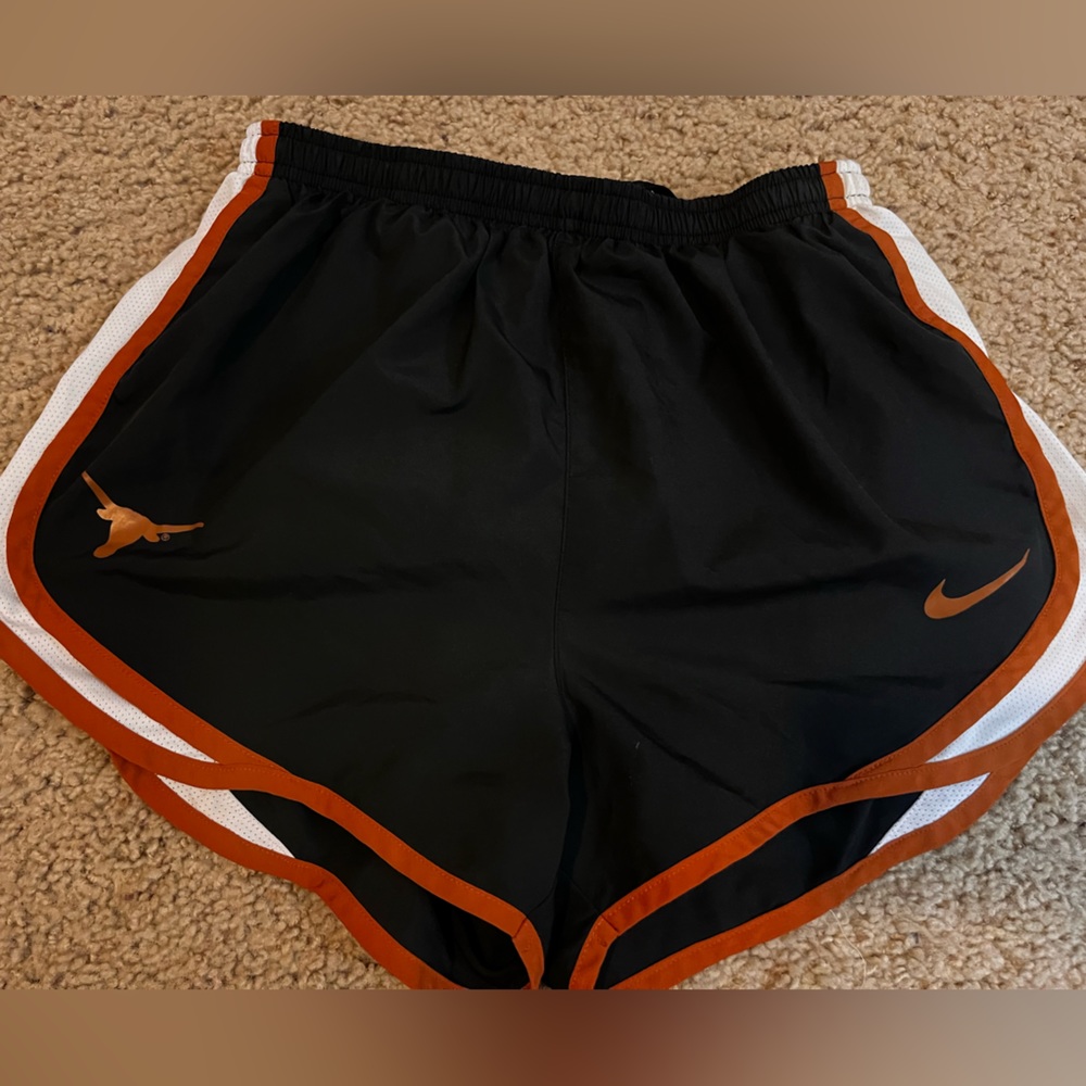 Women's Nike Texas Longhorn athletic shorts.
